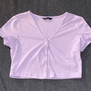 cropped lilac shirt!
